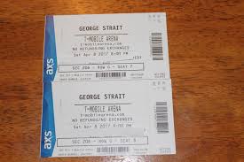 tickets 2 george strait tickets 4 08 17 t mobile arena sec