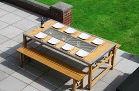 6 8 Seat Barbecue Table Www Thebarbecuetable Com Bbq Table Grill Table Table Top Bbq