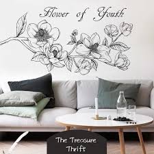 Flowers Wall Decals Bedroom Wall Paint Room Wall Painting Wall Painting Decor