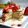 My favourite way to enjoy pancakes is to stack them and i love to layer pancakes with different kinds of fruit and yesterday, the strawberry shortcake pancakes made their debut. 1