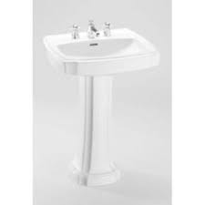 rectangular pedestal bathroom sink