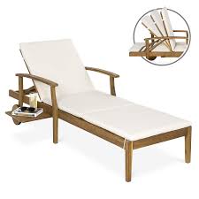 Best Choice Products 79x30 Inch Acacia Wood Chaise Lounge Chair Recliner Outdoor Chaise Lounge Chair Chaise Lounge Chair Wood Lounge Chair