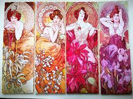 Browse a gerat selection of 252 or 500 piece jigsaw puzzles. Art Nouveau The Precious Stones Alphonse Mucha Jigsaw Puzzle Etsy