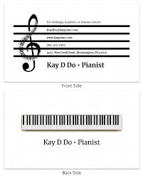 Our music card flash drives come with the option for data loading. White Pianist Music Business Card Template