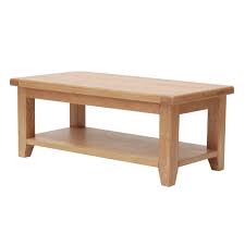 A solid oak coffee table can transform the look and functionality of a living room or family room by providing a place for magazines, books, snacks, or drinks. Holly Large Coffee Table Oak Meubles