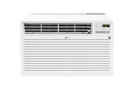 Lg lw6017r 18 window air conditioner with 6000 cooling btu, 3 cooling and fan speeds, auto cool, 2 way air direction, remote and electronic touch controls, in white. Lg Lt0816cer 8 000 Btu 115v Through The Wall Air Conditioner Lg Usa