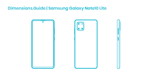 13 4499.00 samsung galaxy note10 lite kırmızı akıllı telefon. Samsung Galaxy Note10 Lite 2020 Dimensions Drawings Dimensions Com