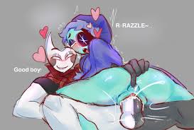 dandys world, roblox, astro (dandys world), razzle (dandys world),  anonymous artist - Rule 34 World