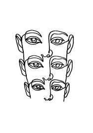 Black And White Face Drawing Outline Drawing Portrait Outline 17 Ideas Outline Art Line Art Drawings Art