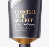 Matte Cosmetic Tube With Octagonal Cap Mockup - Front View ...