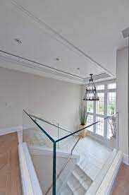 Glass Stair Well Modern Stairs Hamptons Beach House Glass Stairs
