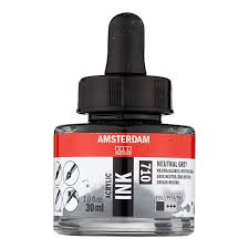 Dual anti grey hair action. Acrylic Ink Bottle 30 Ml Neutral Grey 710 Royal Talens