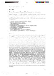 Fees and funding application process student visas. Pdf Research On Cancer Diagnosis In Malaysia Current Status
