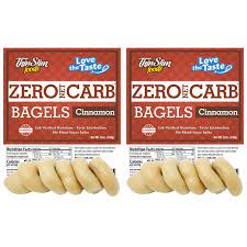 Zero net carbs per bagel means no blood sugar impact. Thinslim Foods Love The Taste Low Carb Bagels Cinnamon 2pack Walmart Com Walmart Com