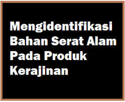 Siswa diminta menuliskan hasil diskusi mereka pada diagram yang terdapat dalam lembar kerja peserta didik menggunakan kalimat efektif. Mengidentifikasi Bahan Serat Alam Pada Produk Kerajinan Operator Sekolah