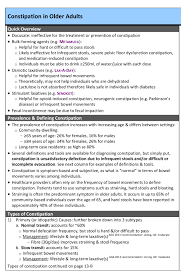 Constipation In Older Adults Www Rxfiles Pages 1 16 Text