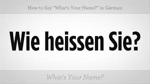 Say What S Your Name In German German Lessons Youtube