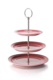 Le Creuset Strawberry Tea Collection 3 Tier Cake Stand Strawberry Tea Tiered Cake Stand Tea Collection