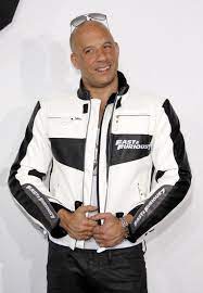 The Hottest Looks From The Fast 7 Premiere Diesel Jacket Celebrity Jackets White Leather Jacket