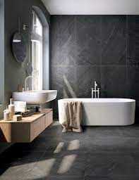 Piastrella Blackstone 75x150 Gres Effetto Pietra Lavagna Nero Iperceramica Arredamento Bagno Arredamento Piccolo Bagno Bagno Interno