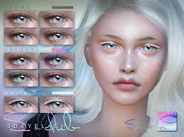Do not move with the hair. Sims 4 3d Eyelashes F V2 Colors Micat Game
