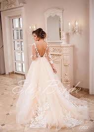Wedding Dress Ivory Color With A Hint Of Cappuccino With A Solid Corset Rukavatmi Decorated With Lace Back Open Ivory Wedding Dress Wedding Dresses Dresses