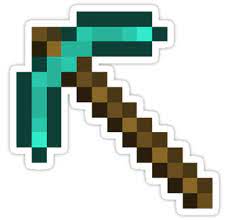 Minecraft Diamond Pickaxe By Legitbit Minecraft Printables Minecraft Diamond Pickaxe Minecraft Pictures