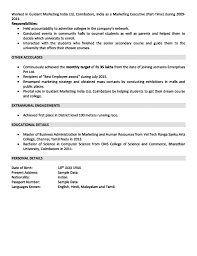 Sales And Marketing Resume Sample For 2 Years Experience