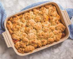 Peach And Ricotta Biscuit Cobbler