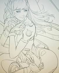 D Va By Artgerm Overwatch Fan Art Comic Art Art Sketches