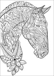 Pin By Luc Dufour On Zentangles Et Autres A Colorier Horse Coloring Pages Mandala Coloring Pages Horse Coloring
