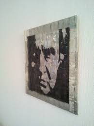 Blechbild Motiv Johnny Cash Aus Alten Konservendosen Grosse 50x60 Cm Johnny Cash Bilder Kunst