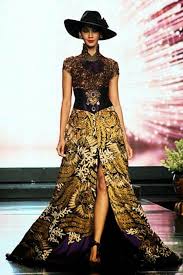 14 Inspirasi Desain Kebaya Modern Kombinasi Batik Karya Anne Avantie Idemodelbusana Com Model Pakaian Pakaian Pesta Wanita
