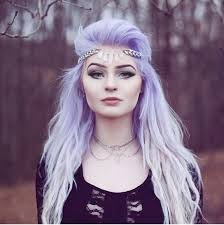 Purple Lavender Lilac Hippy Bohemian Hair Pastel Bright Colour Color Coloured Colored Curls Curl Curly Hair Styles Lavender Hair Purple Hair