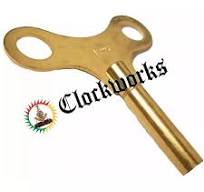 Clock Key Brass Single-End - 1