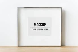 Download Free Thin Minimalist Photo Frame Mockup In Psd Designhooks