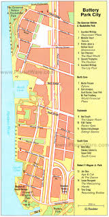 Battery Park Map Battery Park City Map New York Attractions Battery Park City Battery Park