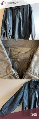 Vintage Black Leather Jacket Xl Bomber St John S Bay Leather Jacket Vintage Color Black Size Xl Condi Leather Jacket Bomber Jacket Vintage Black Leather Jacket