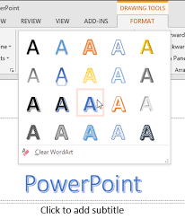 Maybe you would like to learn more about one of these? Wordart Styles Quick Styles In Powerpoint 2013 For Windows