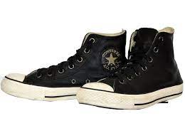 Baskets converse noir en caoutchouc à prix d'occasion. Converse Converse All Star Chuck Taylor Hi Cuir Noir T 38 Uk 5 5 Sneakers Leather Black Ref 43116 Joli Closet