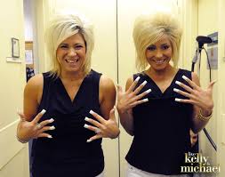 Live With Kelly And Michael Long Island Medium Theresa Caputo Teased Hair