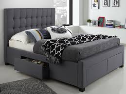 King size modern platform bed with storage drawers in white finish overstock $ 728.84. Modern King Storage Bed In Charcoal Colour