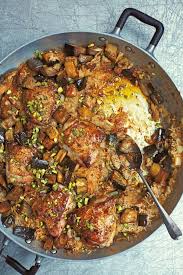 Moroccan Spiced Chicken With Dates And Aubergines Guest Recipes Nigella S Recipes Recipe Tagine Recipes Morrocan Food Chicken Spices