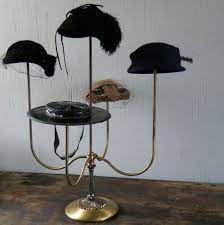 Vintage Counter Top Hat Display Stand Etsy Diy Hat Rack Hat Display Hat Rack