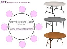Pay attention to the drop length. What Size Tablecloth For 8ft Round Table Cheap Tablecloths