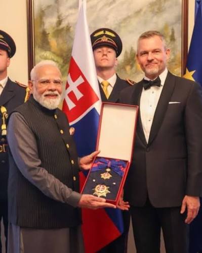 pm modi slovakia highest award