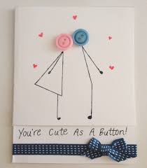 Come live in my heart, and pay no rent. Cute As A Button Card For My Boyfriend Valentines Cards Button Cards Cards Handmade