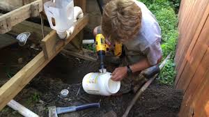 diy toilet with a mini septic tank