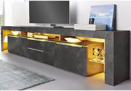 Places Of Style Lowboard Breite 220 Cm Tv Units Tv Cabinets Tv Stand With Drawers Tv Trolley