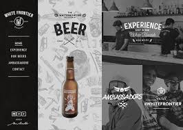 White Frontier Brewery Css Website Pack De Biere Web Design Best Website Design